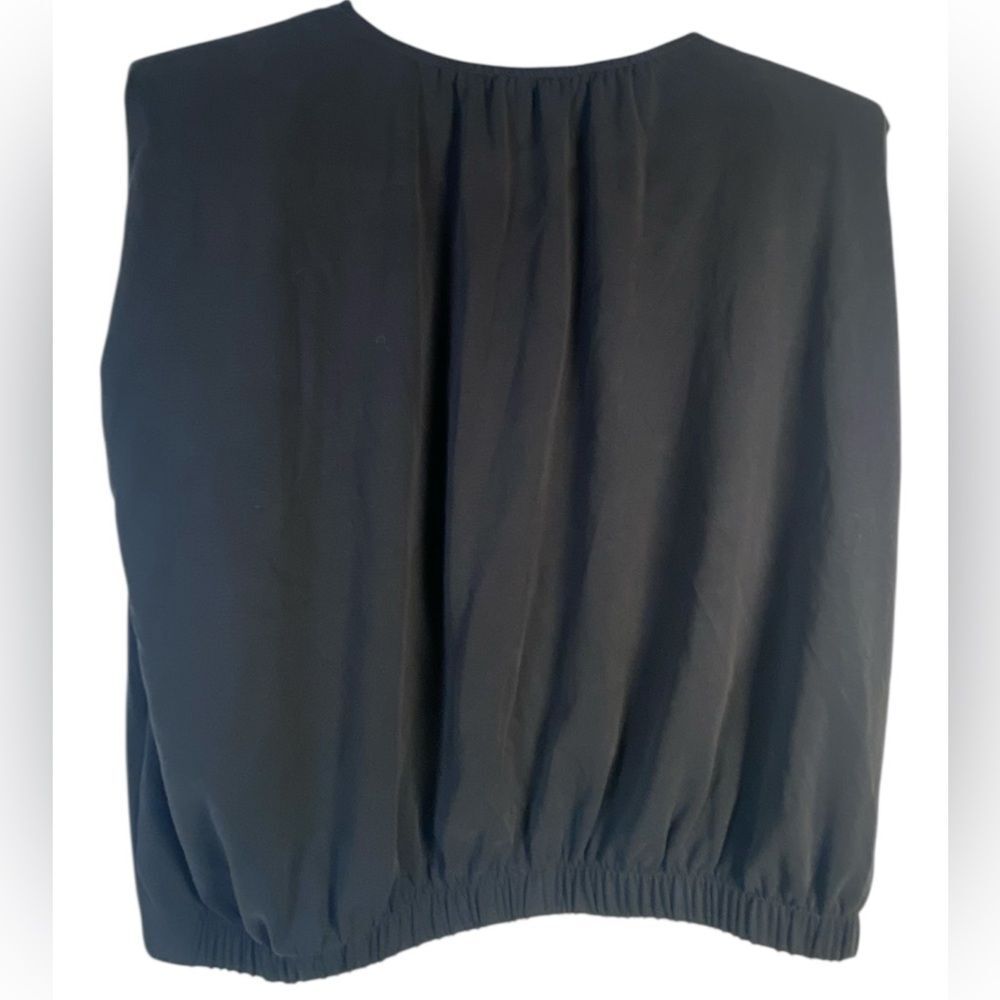 Express Elegant Black Sleeveless Blouse